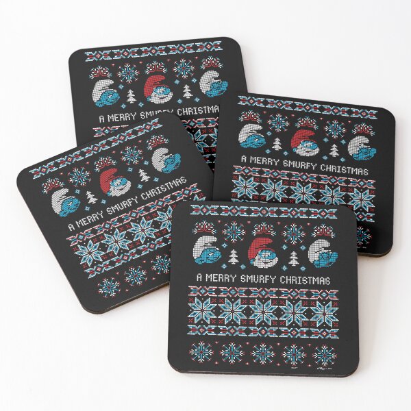 Item preview, The Smurfs Christmas A Very Smurfy X-Mas Ugly Sweater Essential  designed and sold by circliqueart.