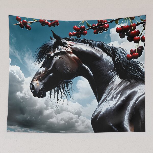 Item preview, But the big black horse said, "Look this way" - He said, "Hey lady, will you marry me?" 41 designed and sold by deep-sea-birds.