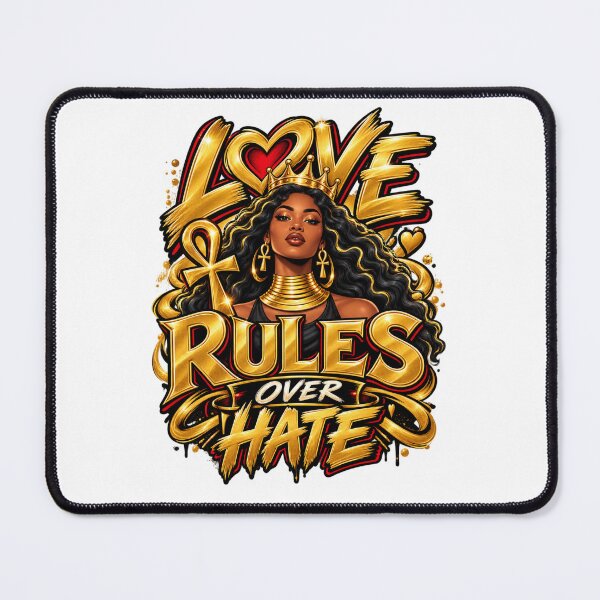Item preview, Love Rules Over Hate Positive Message designed and sold by mygiftideas.