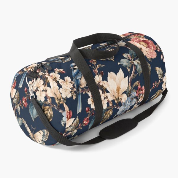 Item preview, Midnight Garden Birds & Butterflies – Vintage Botanical Floral Pattern designed and sold by VibnWalls.