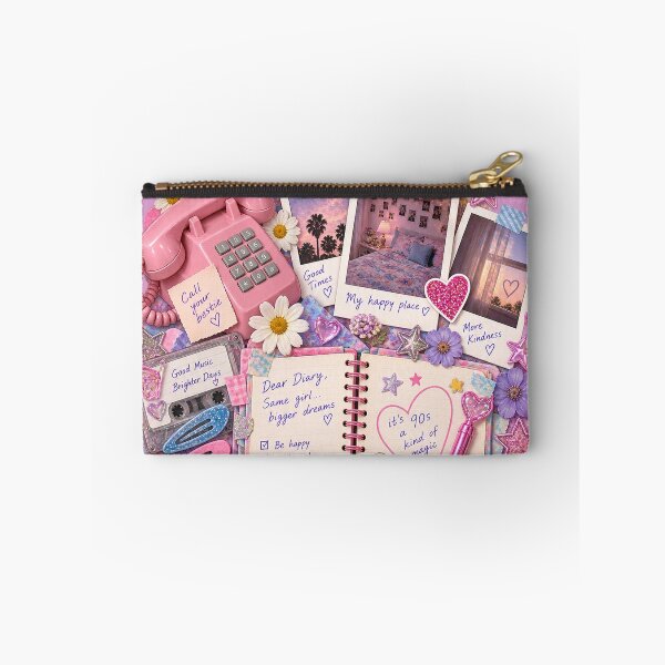 Item preview, 90s Girl Diary Pastel Collage designed and sold by MetaModel Editions.