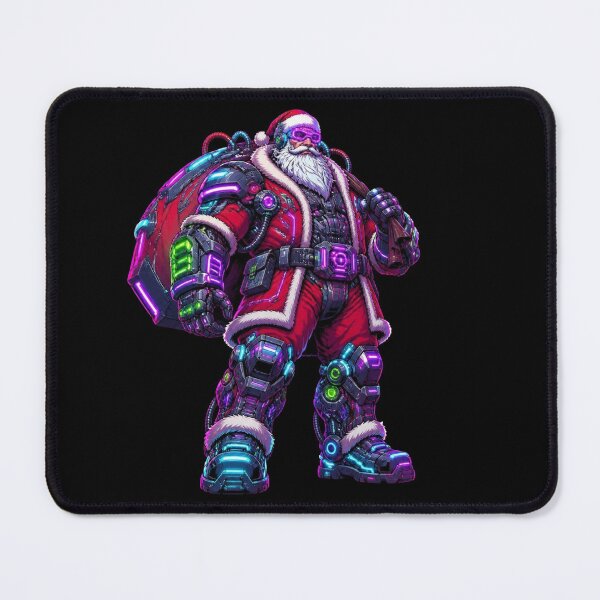 Item preview, Cyberpunk Mecha Santa Claus Cyborg Graphic designed and sold by LazyDayzCo.