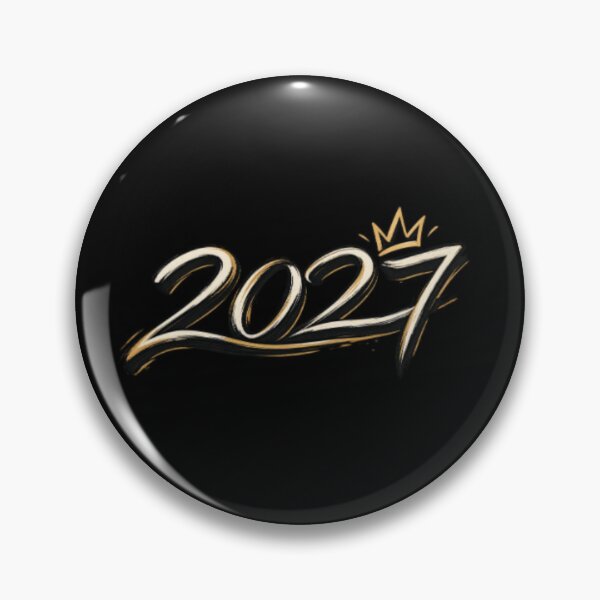 Item preview, 2027 New Year – Elegant Crown Typography Design designed and sold by SimsimahLaughs.