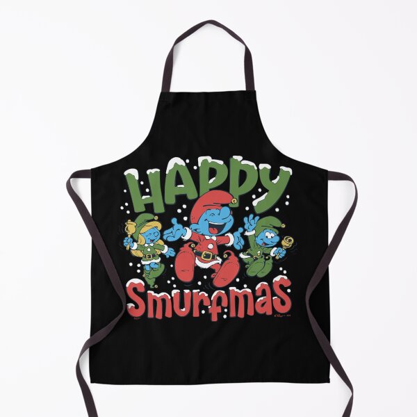 Item preview, The Smurfs Christmas Happy Joyful Smurfmas Big Chest Logo Essential designed and sold by circliqueart.