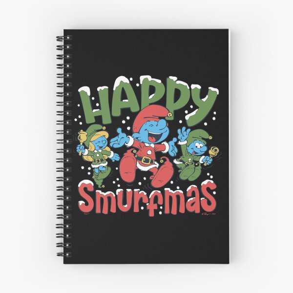 Item preview, The Smurfs Christmas Happy Joyful Smurfmas Big Chest Logo Essential designed and sold by circliqueart.