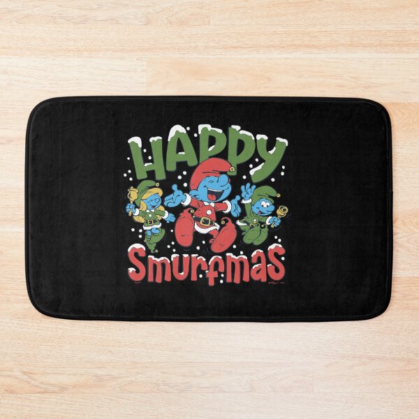 Item preview, The Smurfs Christmas Happy Joyful Smurfmas Big Chest Logo Essential designed and sold by circliqueart.