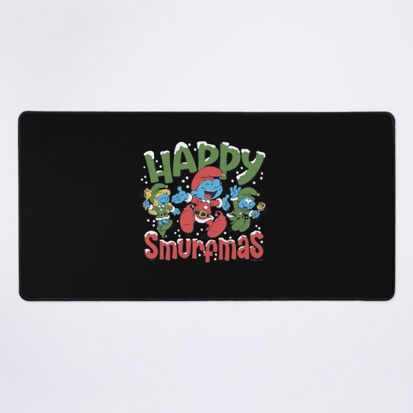 Item preview, The Smurfs Christmas Happy Joyful Smurfmas Big Chest Logo Essential designed and sold by circliqueart.