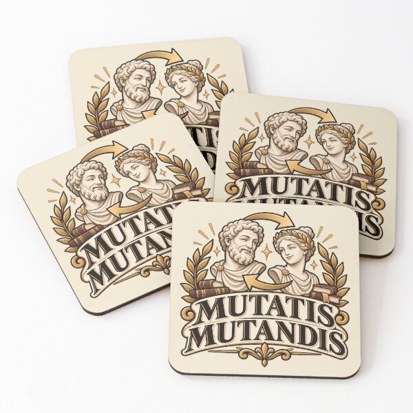 Item preview, Mutatis Mutandis – Classical Latin Philosophy Quote designed and sold by MetaModel Editions.