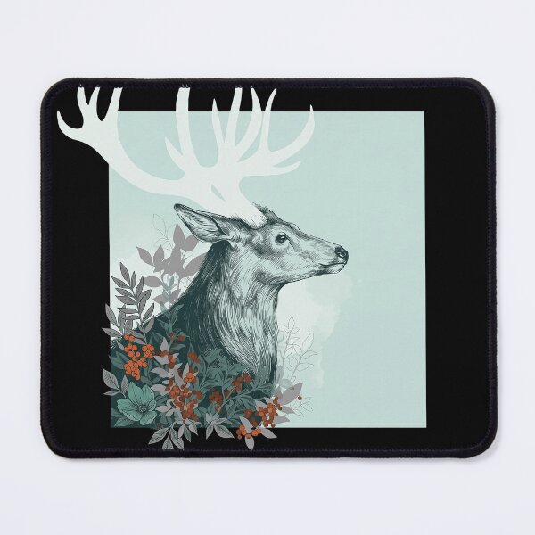 Item preview, Floral Antler Deer designed and sold by edafox.