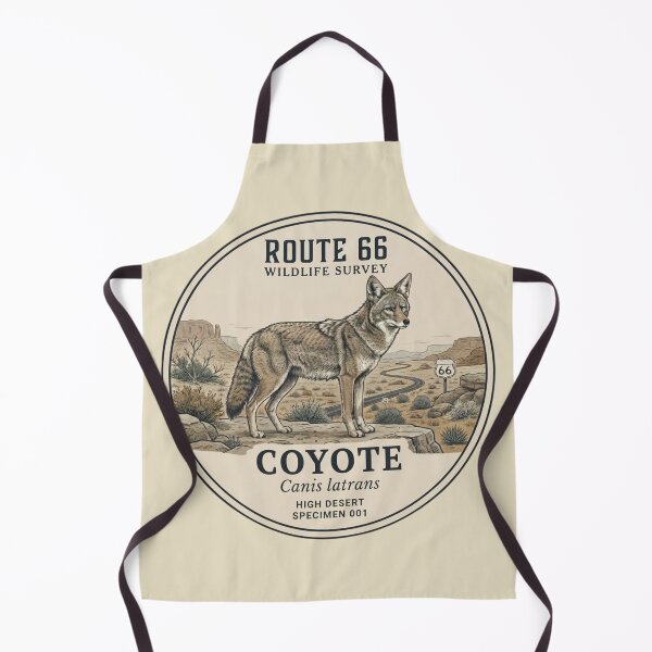 Item preview,  Coyote Route 66 Wildlife Survey Vintage Badge designed and sold by CalmCapy Co.