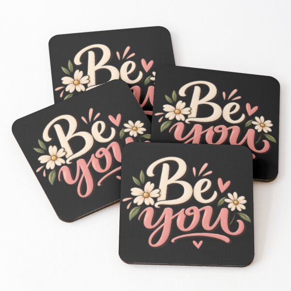 Item preview, Be You – Cute Floral Positive Quote Design designed and sold by SimsimahLaughs.