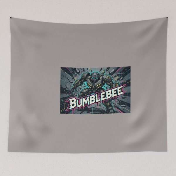 Item preview, Bumblebee Action Pose with Burst Text-72 designed and sold by KarimKanj.