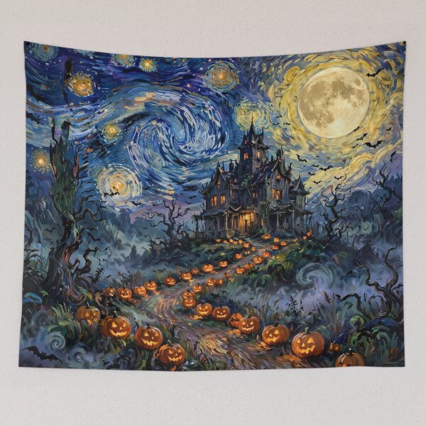 Item preview, Impressionism Halloween Haunted House designed and sold by Late Theory.