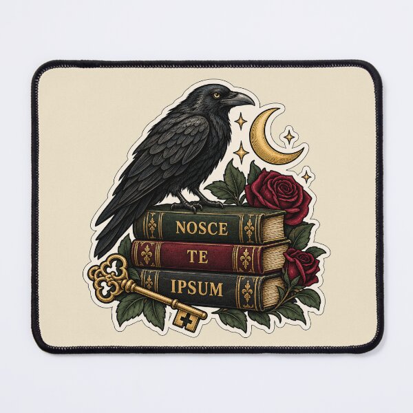 Item preview, Nosce Te Ipsum – Know Thyself Gothic Latin Quote designed and sold by MetaModel Editions.