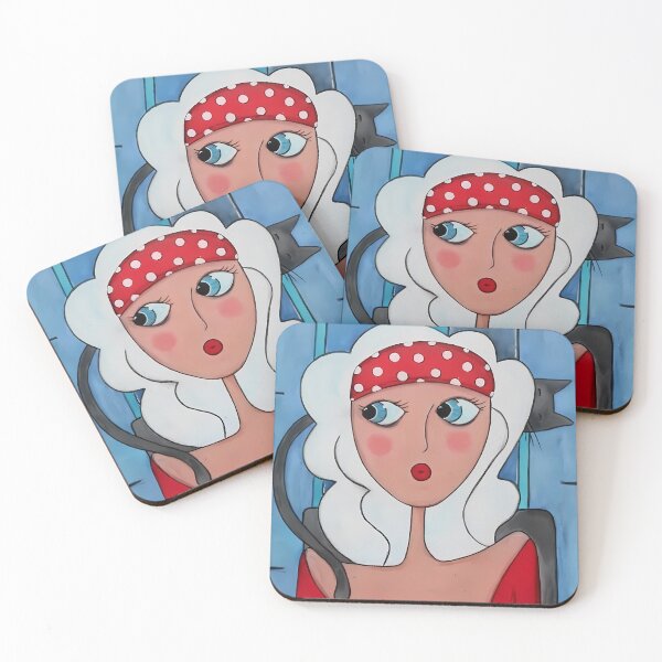 Item preview, Girl And Grey Cat designed and sold by Diarta.