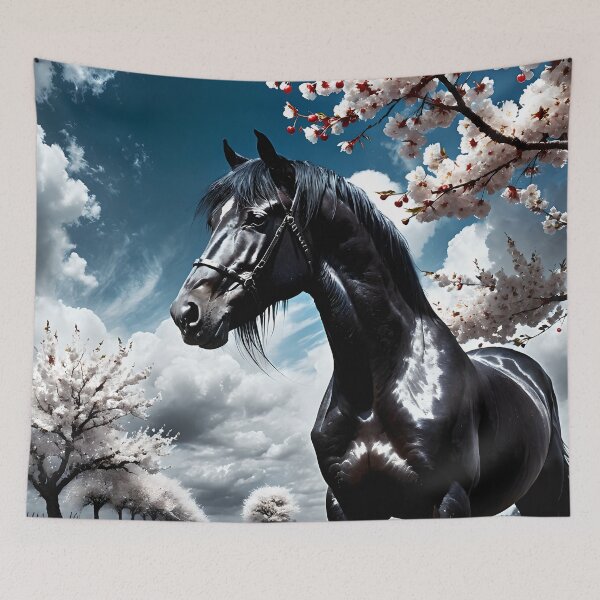 Item preview, But the big black horse said, "Look this way" - He said, "Hey lady, will you marry me?" 43 designed and sold by deep-sea-birds.