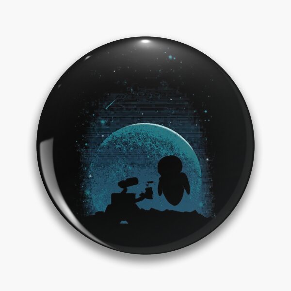 Item preview, Surreal Cute Future Robots Silhouette Moon Watercolor designed and sold by KarlWalter.