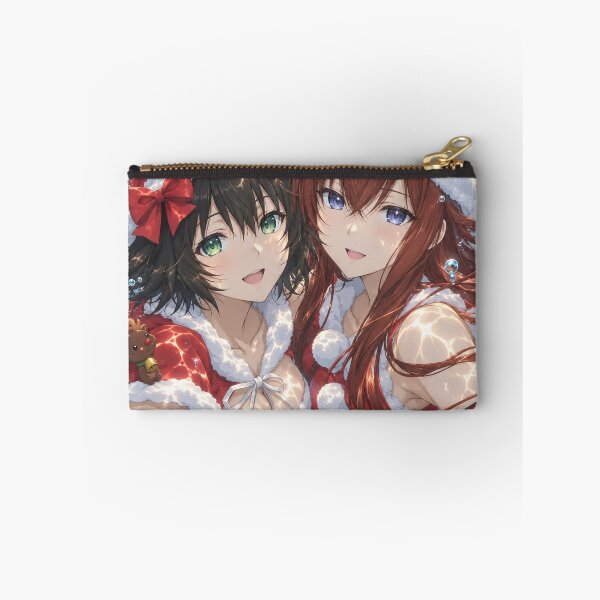 Item preview, Makise Kurisu and Shiina Mayuri – Christmas under the azure reflections designed and sold by Pixel Sakura Gallery.