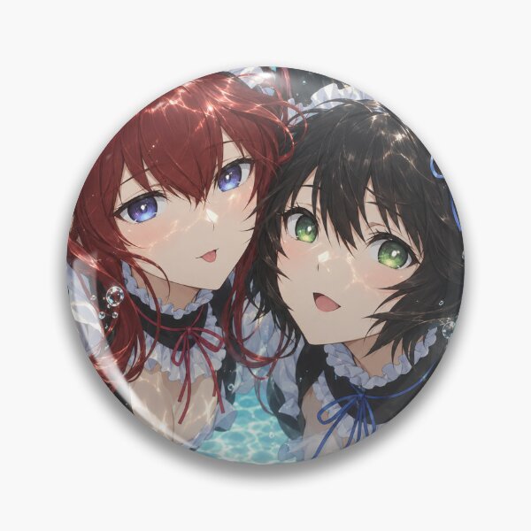 Item preview, Makise Kurisu and Shiina Mayuri – Underwater Complicity designed and sold by Pixel Sakura Gallery.