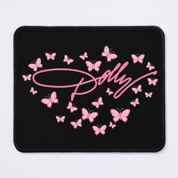 Item preview, Dolly Parton Signature Pnk Butterflies designed and sold by Cartoonivacloth.