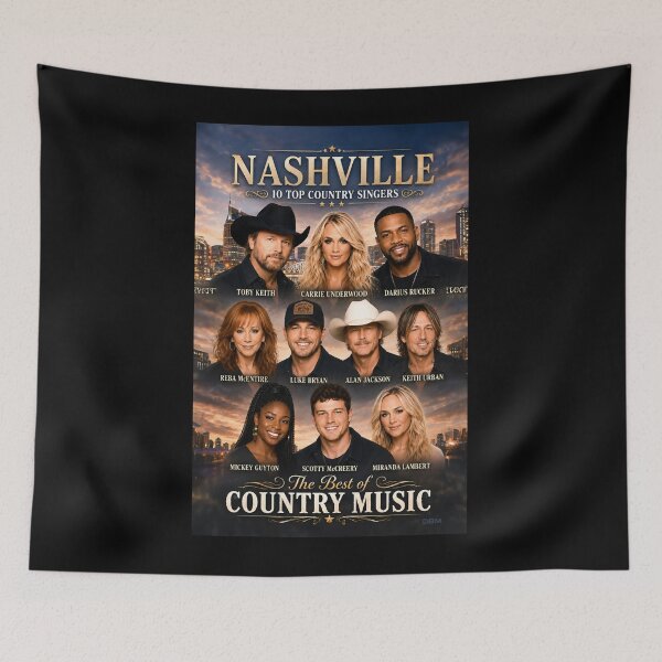 Item preview, NASHVILLE 10 TOP COUNTRY MUSIC SINGERS Oversized  designed and sold by Jessicalcl.