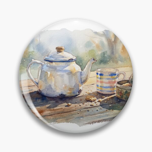 Item preview, Tea and Biscuits Watercolour Art designed and sold by made by Golightly x.