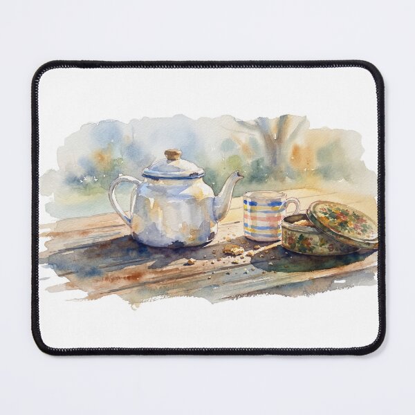 Item preview, Tea and Biscuits Watercolour Art designed and sold by made by Golightly x.