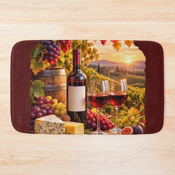 Item preview, Vintage Wine Harvest  - Grapes, Wine & Chees designed and sold by CzipipitoStudio.