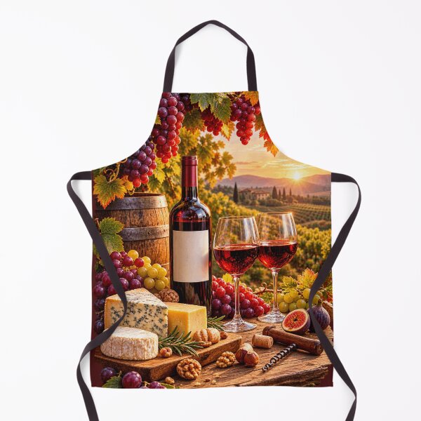 Item preview, Vintage Wine Harvest  - Grapes, Wine & Chees designed and sold by CzipipitoStudio.