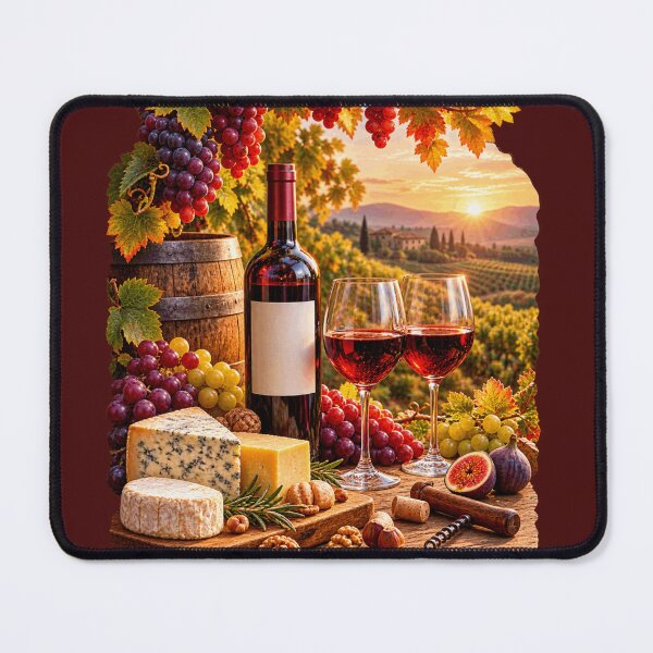 Item preview, Vintage Wine Harvest - Grapes, Wine & Chees designed and sold by CzipipitoStudio.