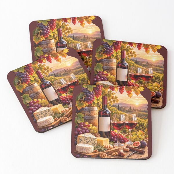Item preview, Vintage Wine Harvest  - Grapes, Wine & Chees designed and sold by CzipipitoStudio.