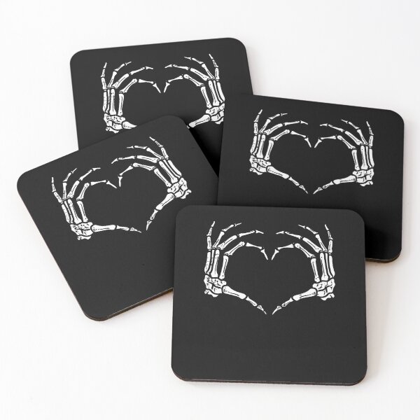 Item preview, Skeleton Hands Heart Sign Retro Halloween designed and sold by Pider-Vampire.