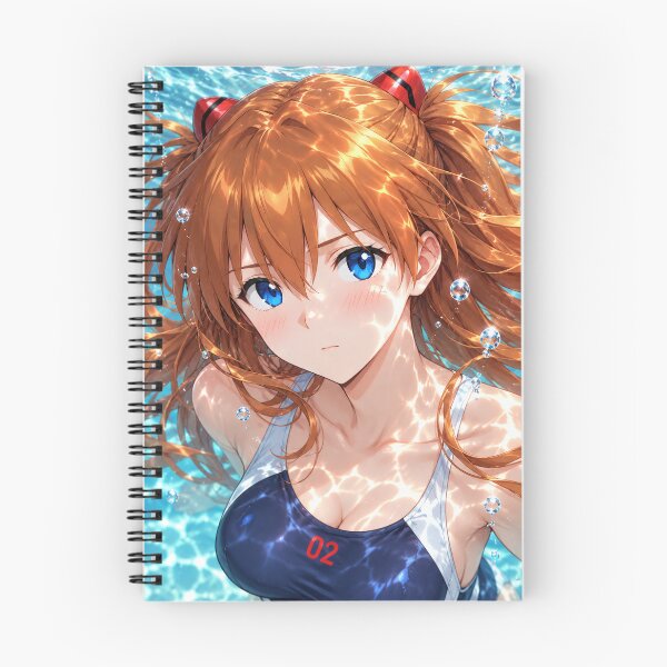 Artikelvorschau, Asuka Langley Soryu – Reflexionen des Azurblau entworfen und verkauft von Pixel Sakura Gallery.
