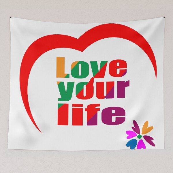 Item preview, colorful typography, positive mindset, self love design designed and sold by Carftora786.