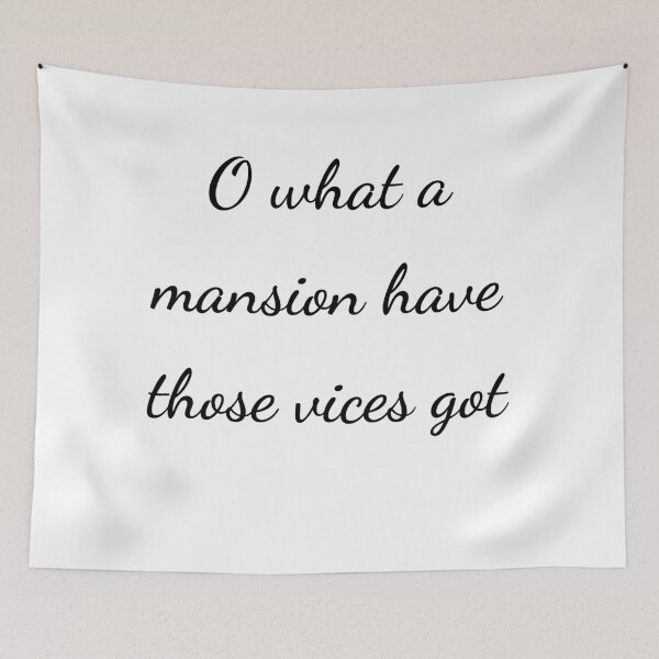 Item preview, “O what a mansion have those vices got” - handwriting black designed and sold by ariksworld.
