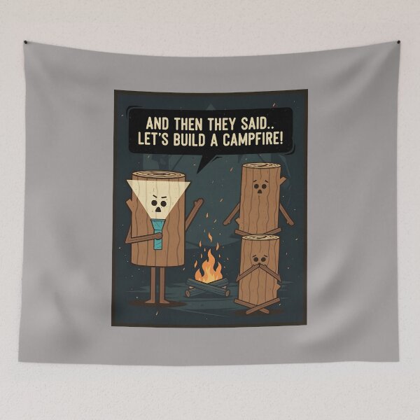 Item preview, Campfire Jokes Firewood Wod Dark Humor T-Shirt-37 designed and sold by LukasHeymich.