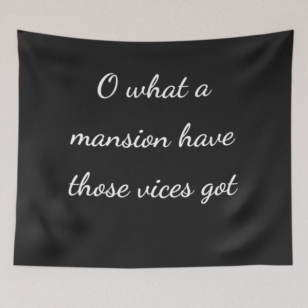 Item preview, “O what a mansion have those vices got” - handwriting white designed and sold by ariksworld.