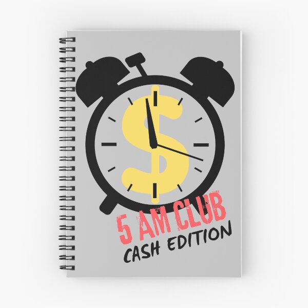 Item preview,  5 AM Club Dollar Clock Alarm Motivational Hustle Design 2 designed and sold by BoldPowStudio.