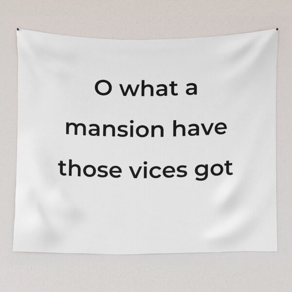 Item preview, “O what a mansion have those vices got” - print black designed and sold by ariksworld.