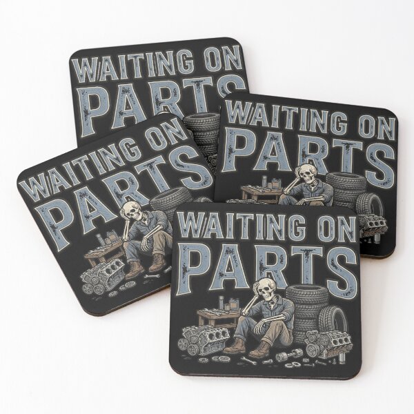 Item preview, Waiting On Parts Automobile Mechanic Skeleton designed and sold by ArtDesignTp.