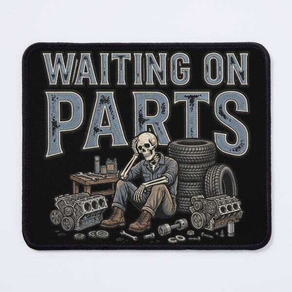 Item preview, Waiting On Parts Automobile Mechanic Skeleton designed and sold by ArtDesignTp.