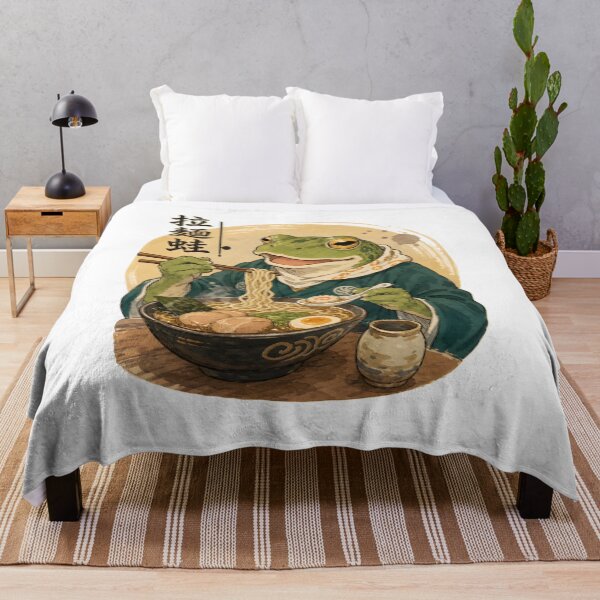 Item preview, Cute Frog Eating Ramen Japanese Food Lover designed and sold by Beanimilki.