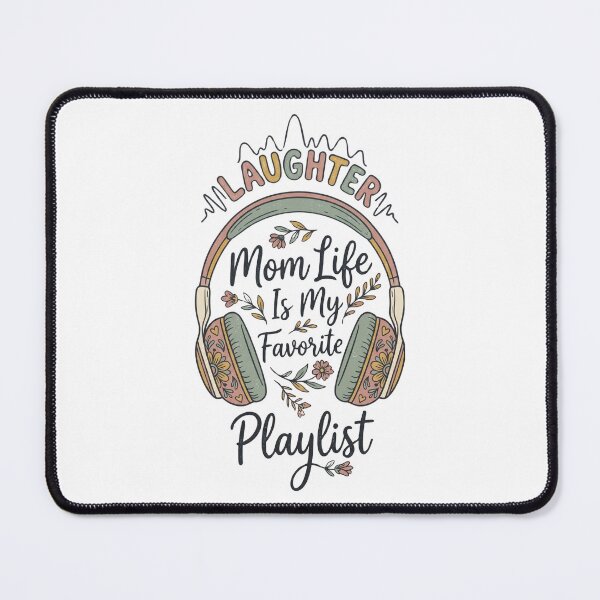 Item preview, Mom Life Favorite Playlist Headphone Design designed and sold by WearTheVibe Store.