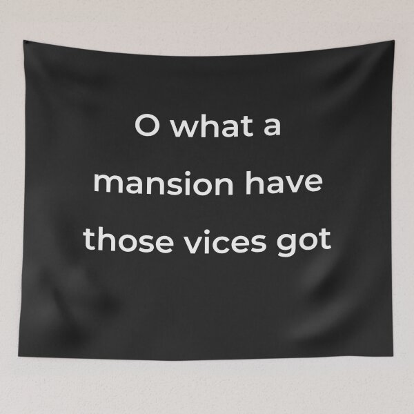 Item preview, “O what a mansion have those vices got” - print white designed and sold by ariksworld.