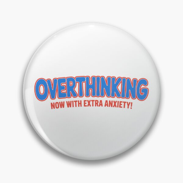 Item preview, Overthinking Now With Extra Anxiety – Funny Retro Comic Design designed and sold by LoFizzy.