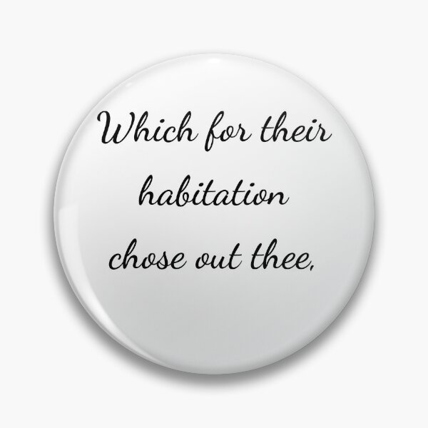 Item preview, “Which for their habitation chose out thee,” - handwriting black designed and sold by ariksworld.