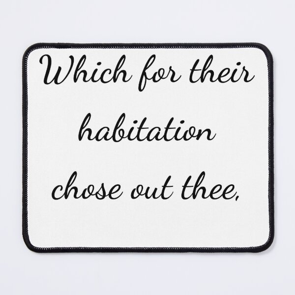 Item preview, “Which for their habitation chose out thee,” - handwriting black designed and sold by ariksworld.