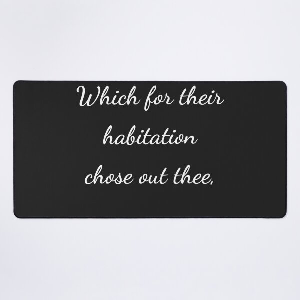 Item preview, “Which for their habitation chose out thee,” - handwriting white designed and sold by ariksworld.