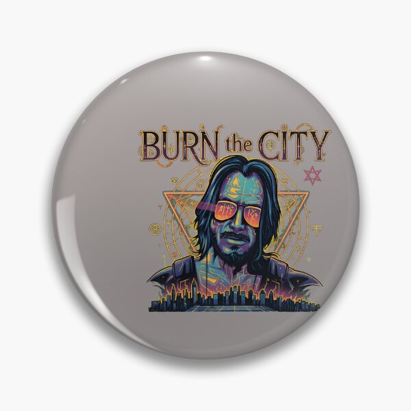 Item preview, Burn The City Retro Style Character Tee-44 designed and sold by KarimKanj.