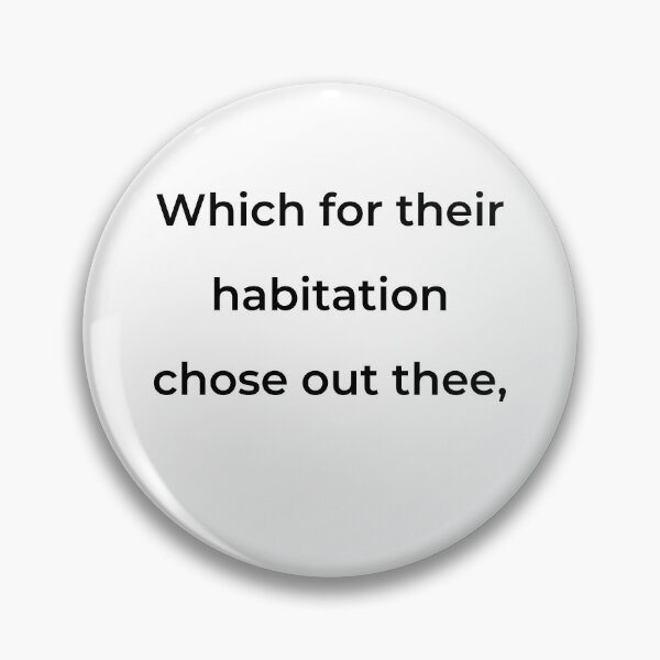 Item preview, “Which for their habitation chose out thee,” - print black designed and sold by ariksworld.